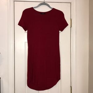 Red t-shirt dress